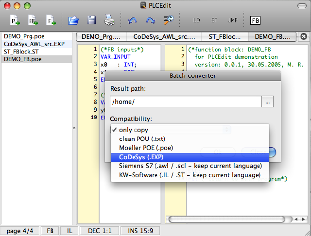 Batch converter on Mac OS 10.5